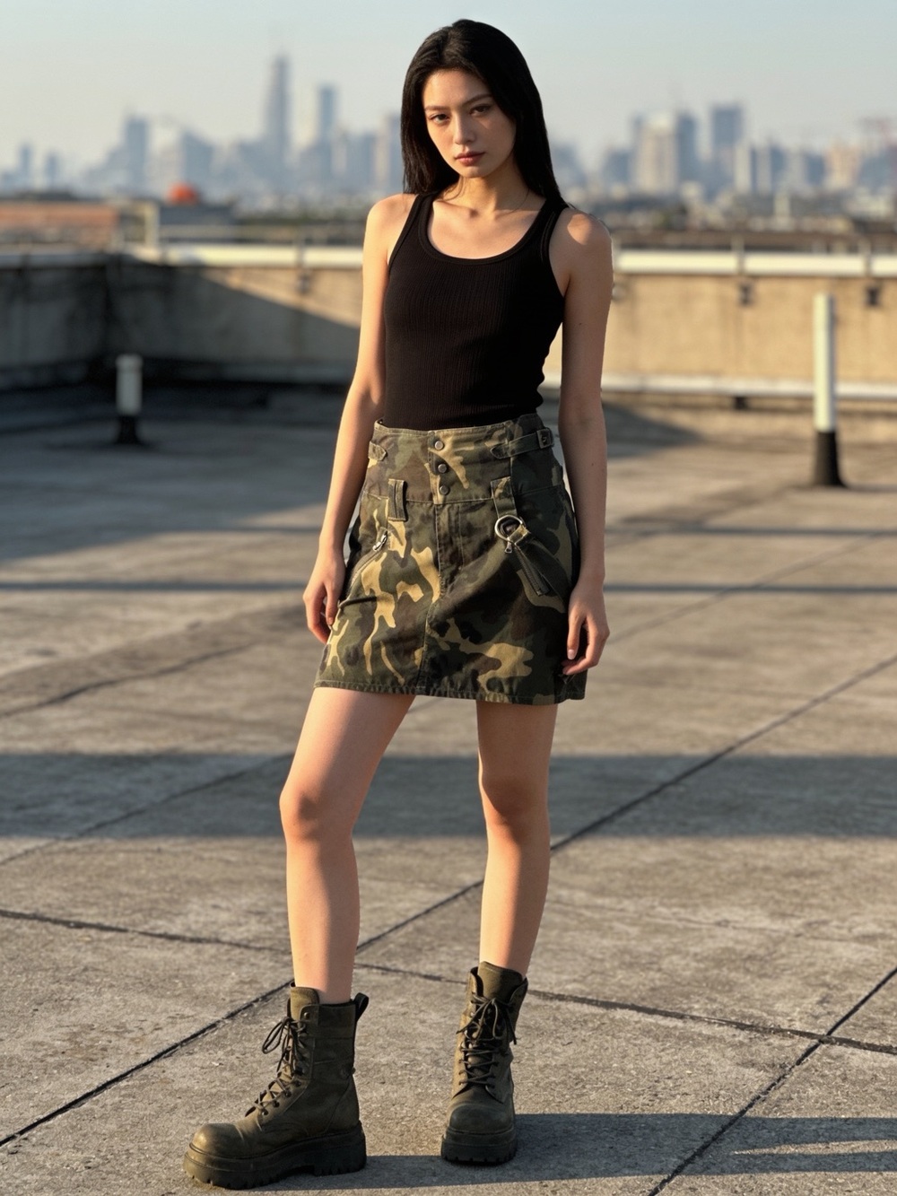 D&G Vintage Camo Skirt - 2005